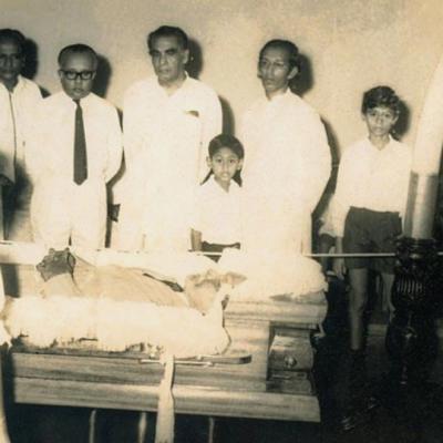 2 With Prof. Godakubura And Udayana At Prof. Pranavithanas Funeral